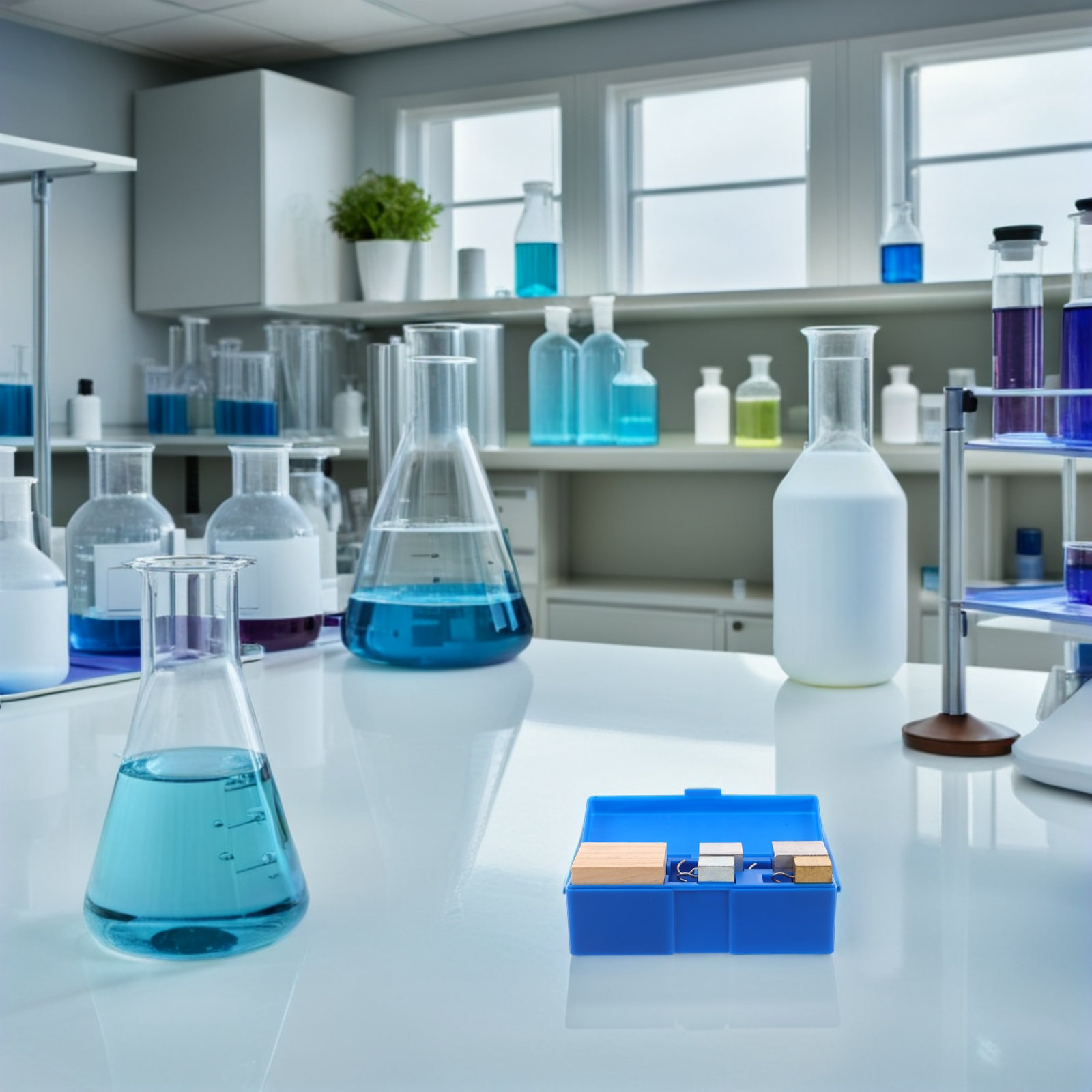 مجموعة مكعبات كثافة مصنوعة من  - مراجعة Lab Equipment وسعره