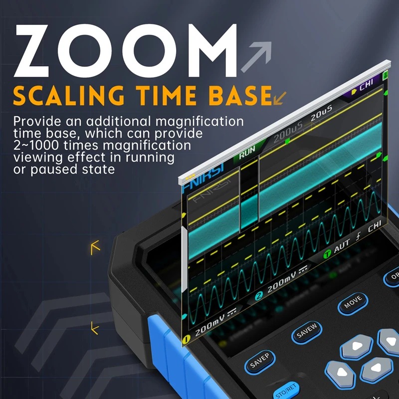 جهاز قياس التذبذبات الرقمي الم - مراجعة Fnirsi Digital Oscilloscope Handheld وسعره