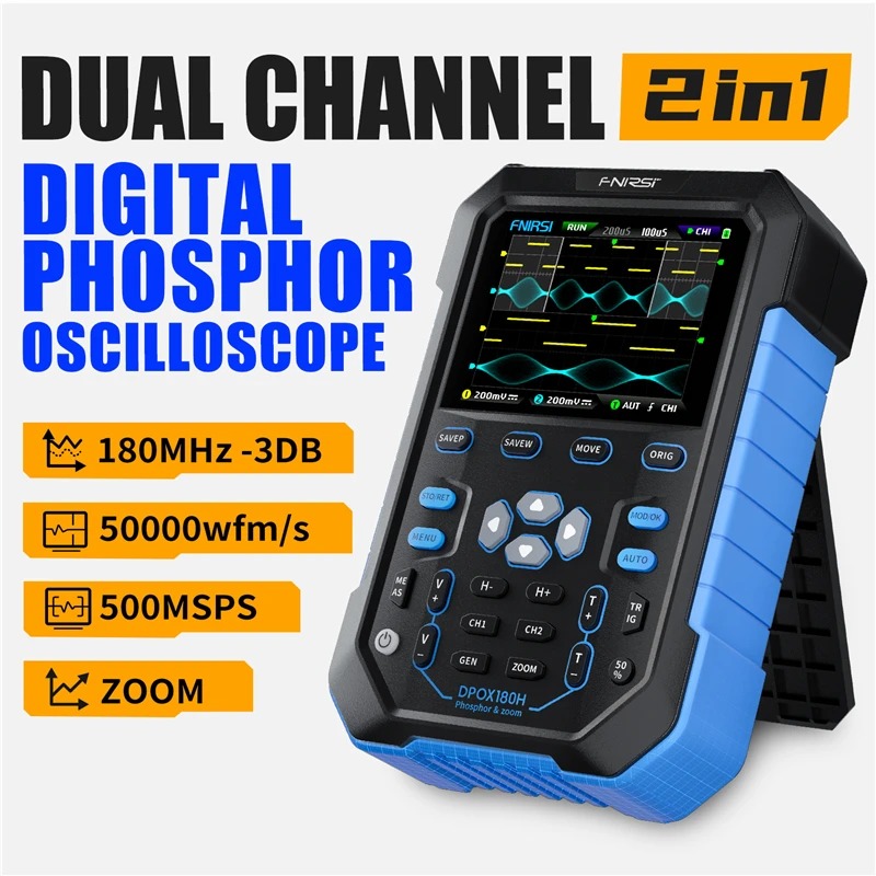 جهاز قياس التذبذبات الرقمي الم - مراجعة Fnirsi Digital Oscilloscope Handheld وسعره