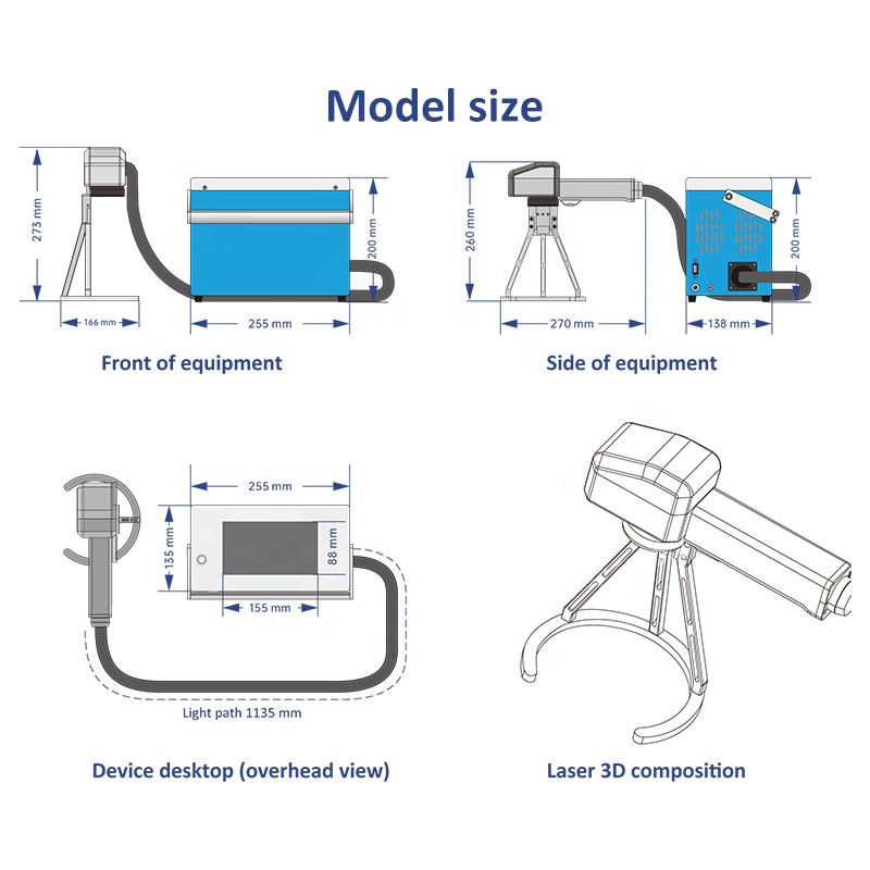 آلة وسم بالليزر محمولة صغيرة ب - مراجعة Fiber Laser Marking Machine 30W وسعره