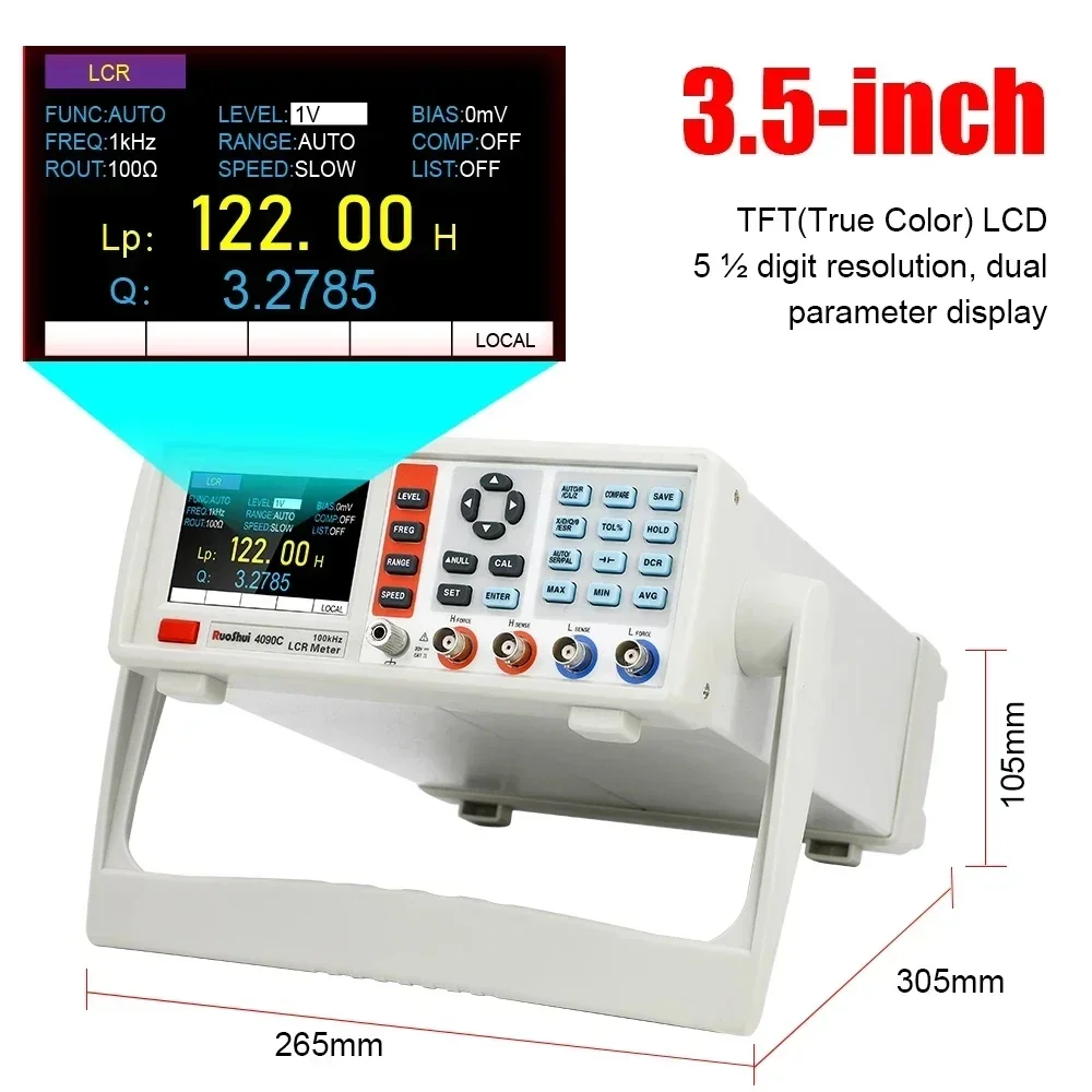جهاز قياس LCR رقمي للمكتب لقيا - مراجعة Test Instruments وسعره