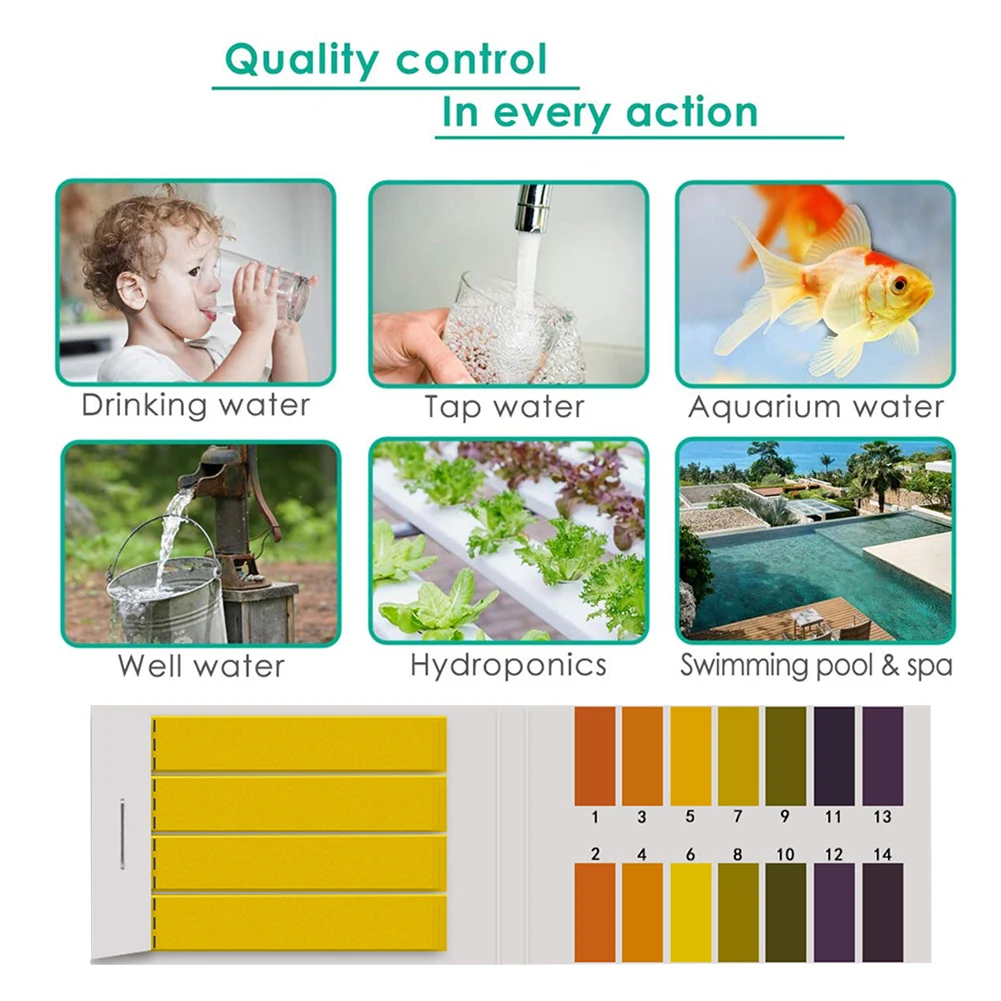 80-400 قطعة شرائط اختبار PH لل - مراجعة Ph Meter Digital Water Tester وسعره