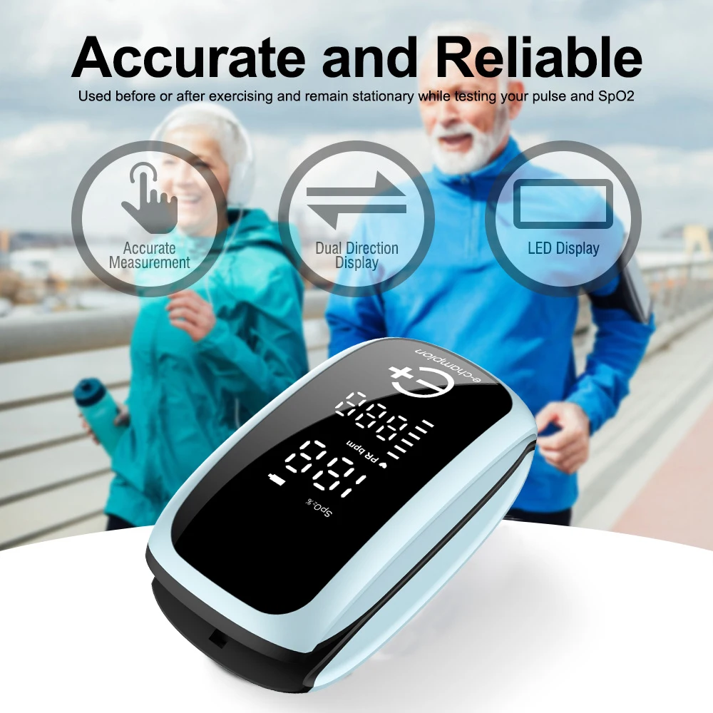 جهاز قياس الأكسجين في الدم قاب - مراجعة Pulse Oximeter Fingertip Rechargeable وسعره